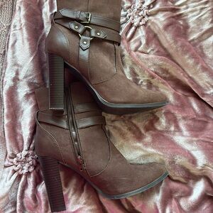 Brown ankle boots